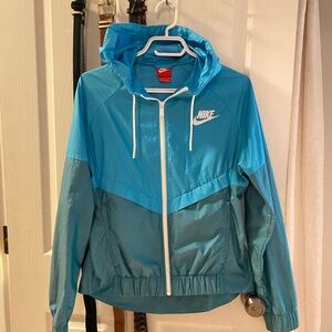 Nike Women's Teal and Blue Utility Jacket